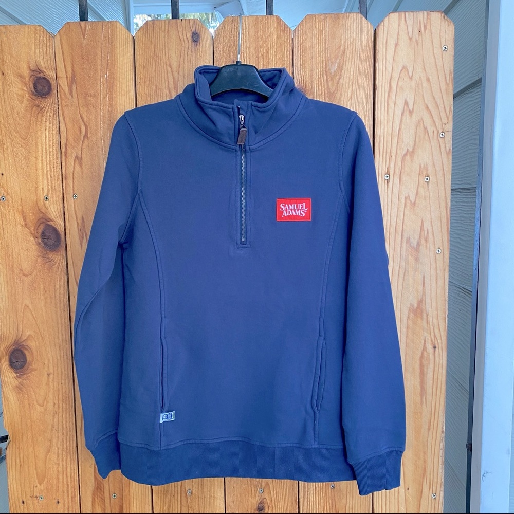 Sam Adams Quarter Zip Sweatshirt Sweater NWOT